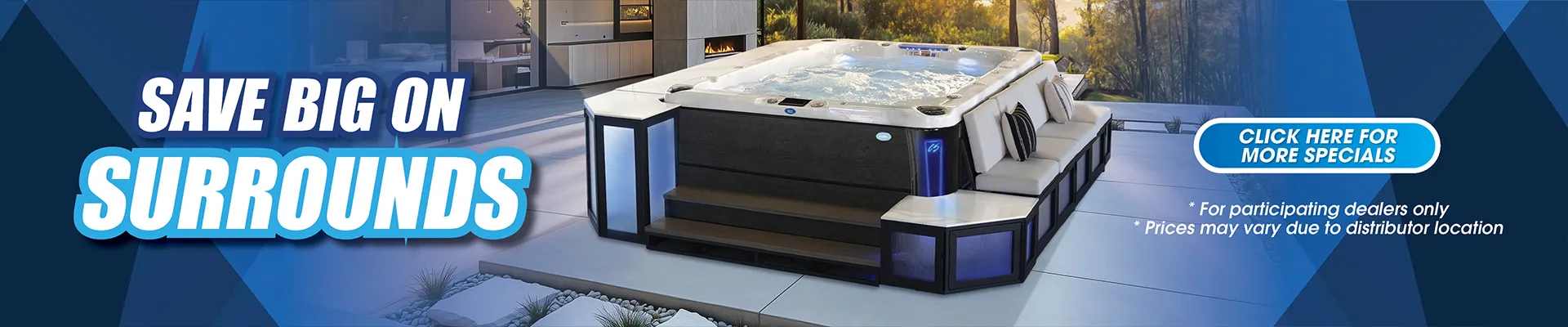 Calspas hot tub being used in a family setting - Compton