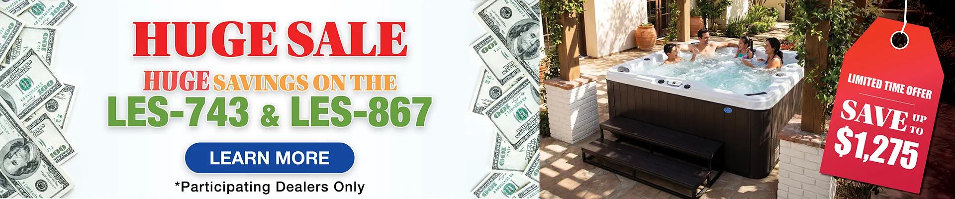 Calspas hot tub being used in a family setting - Compton